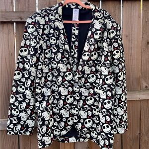 Disney Black and Cream Patterned Blazer